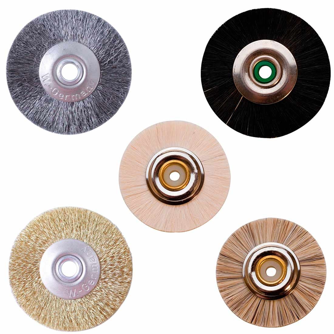 2" Metal-Hub Unmounted Wheel Brushes